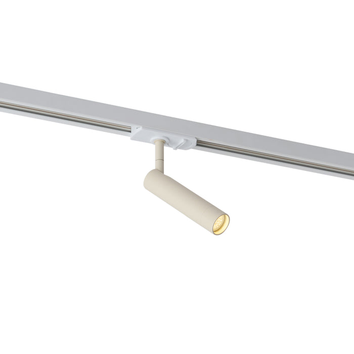 QAZQA Moderne spot beige met wit voor railsysteem 1-fase - Iconic Ivy