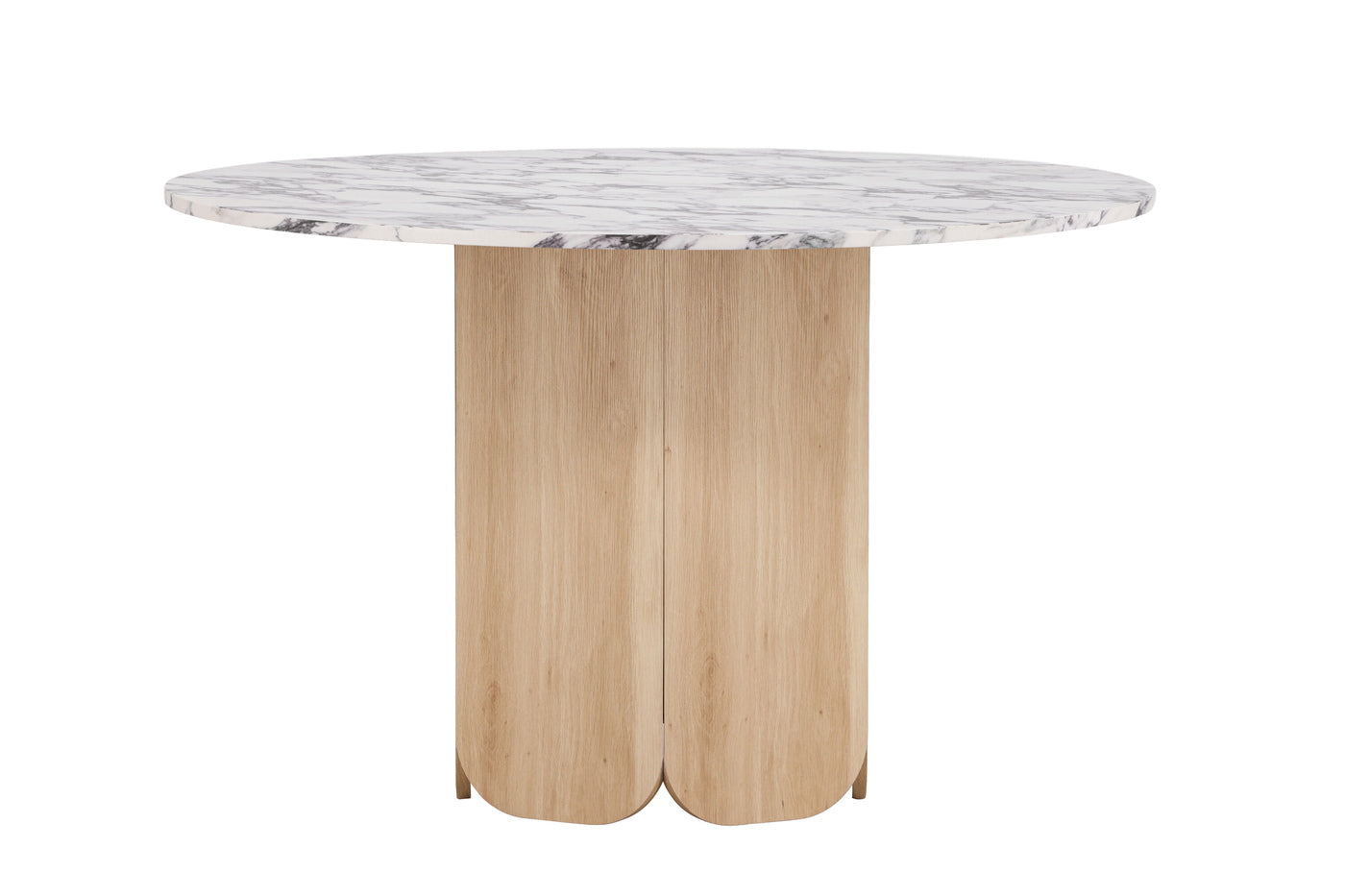 Fjôrd - Eettafel Rond - Lichtgrijs - 120x120x75cm - Tekla