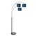 Steinhauer - vloerlamp - Sparkled Light - zwart - metaal velours stof