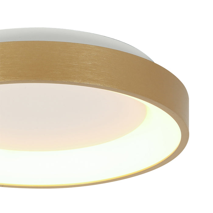 Steinhauer - plafonniere - Ringlede - goud - kunststof - Ø 38cm - LED