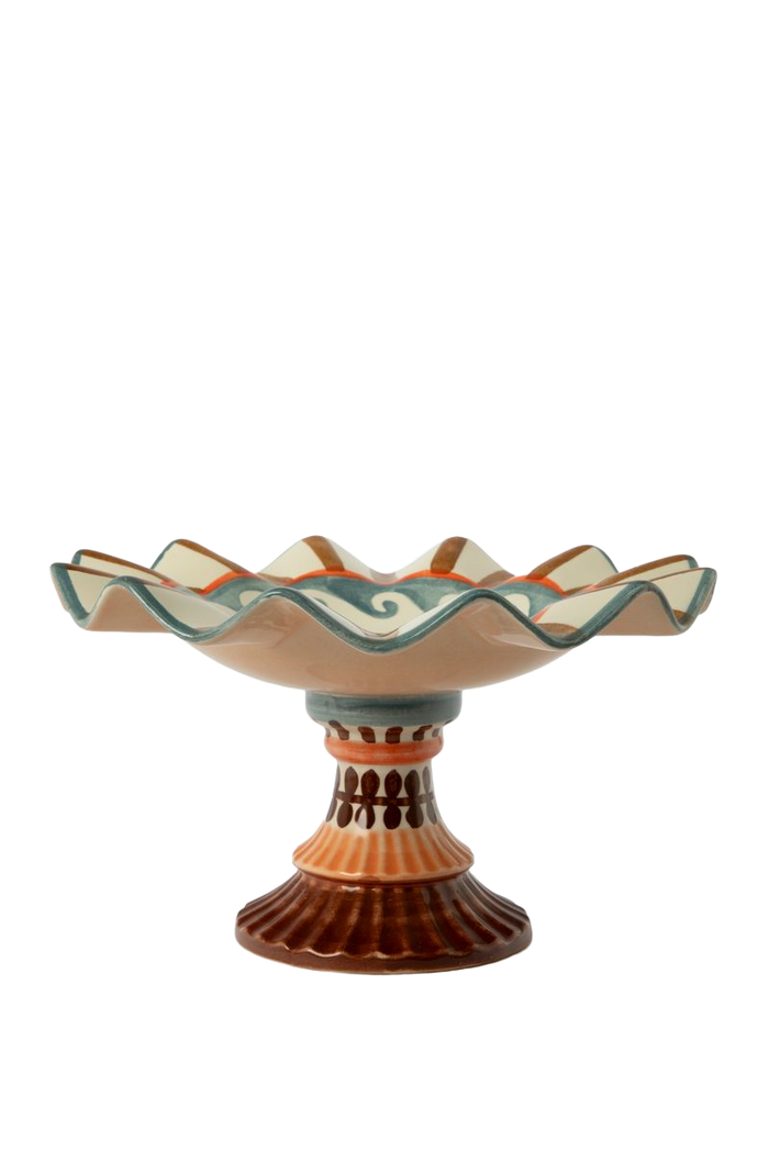 Sissy-Boy Multicolour ruffle schaal met schelpen