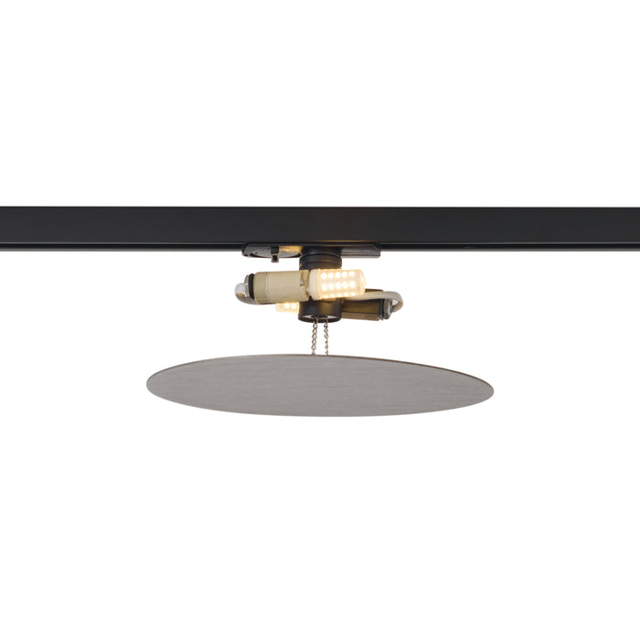 QAZQA Moderne plafondlamp gunmetal voor railsysteem 1-fase 2-lichts -