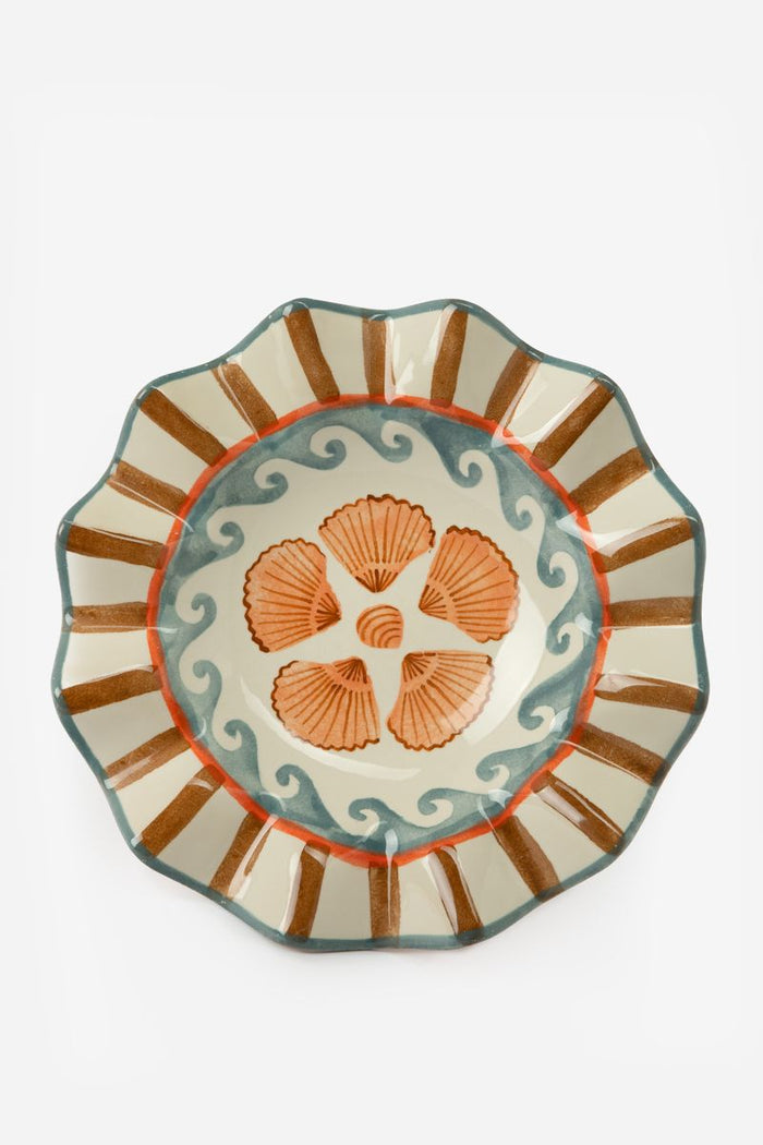 Sissy-Boy Multicolour ruffle schaal met schelpen