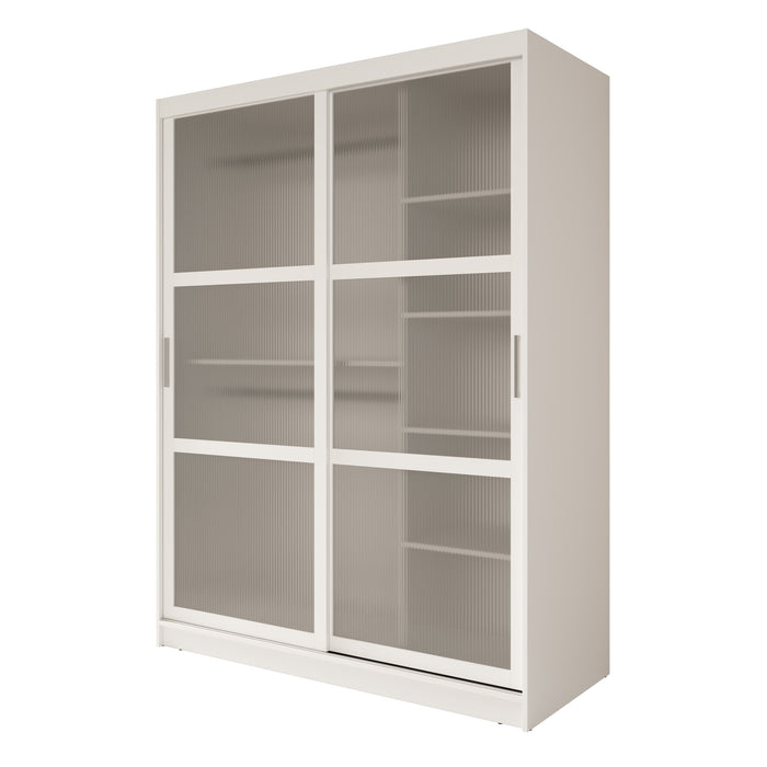 Meubella - Kledingkast Fessaro - Wit - 150 cm