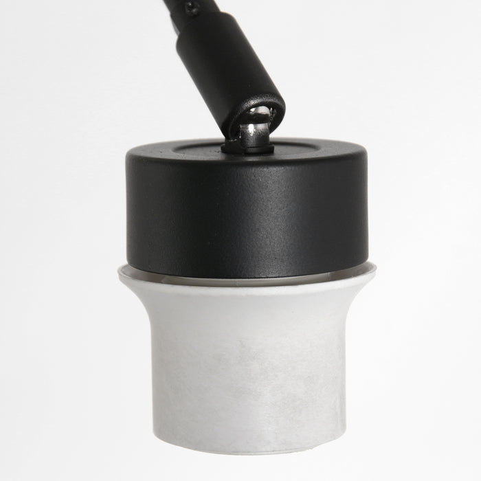 Steinhauer - Booglamp Zwart|Jeans Blauw Metaal|Linnen  100x40x250cm