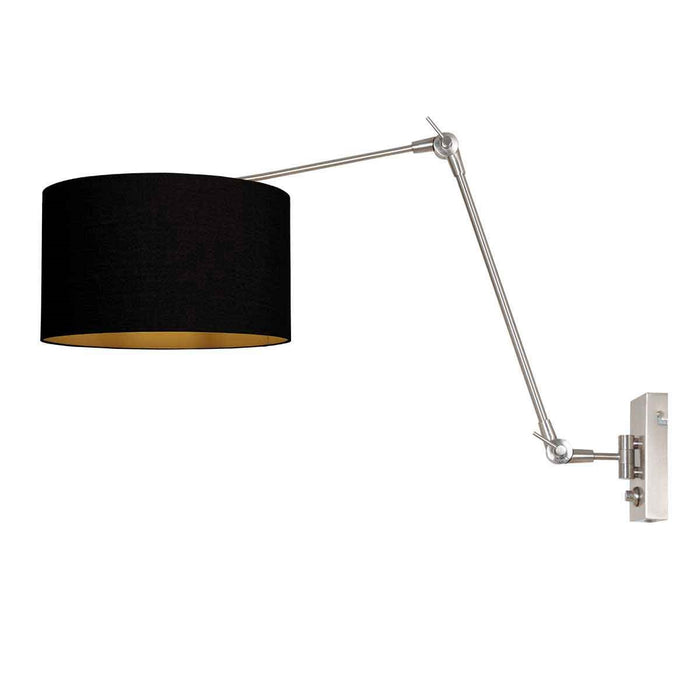 Steinhauer - wandlamp - Prestige Chic - staal - linnen metaal -