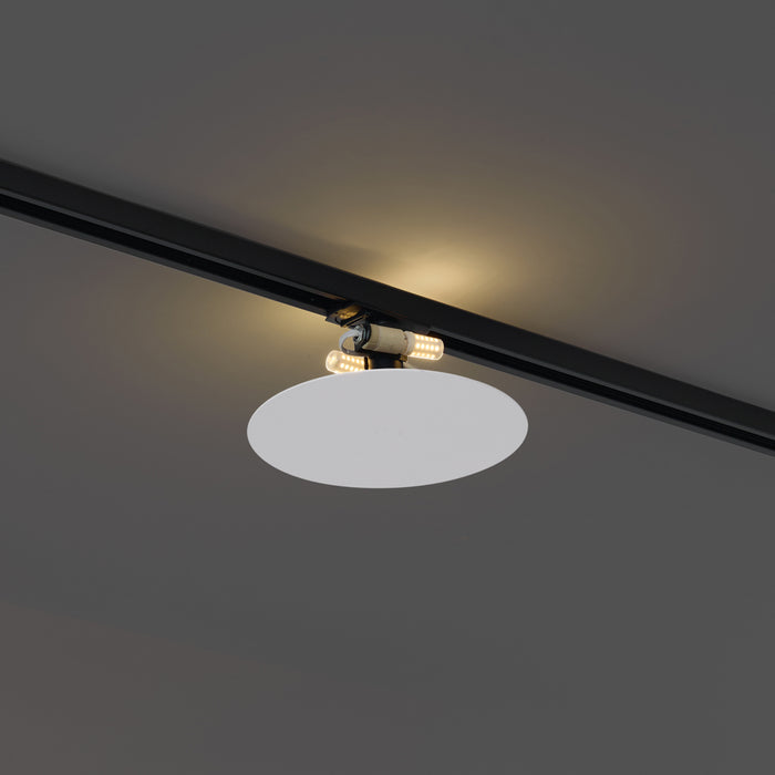QAZQA Moderne plafondlamp wit voor railsysteem 1-fase 2-lichts -