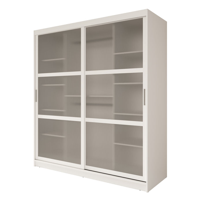 Meubella - Kledingkast Fessaro - Wit - 180 cm