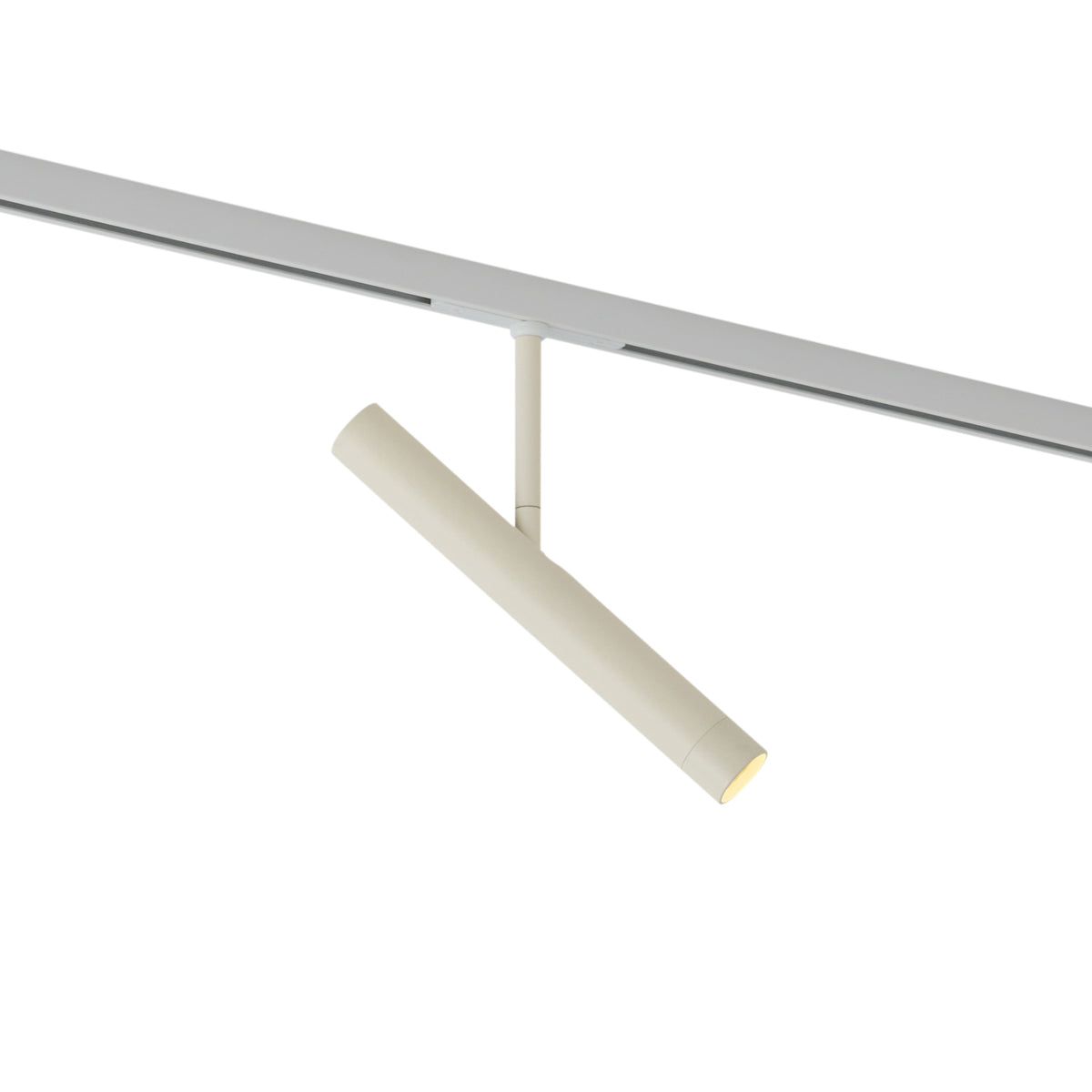 QAZQA Moderne spot beige met wit voor railsysteem 1-fase - Slimline