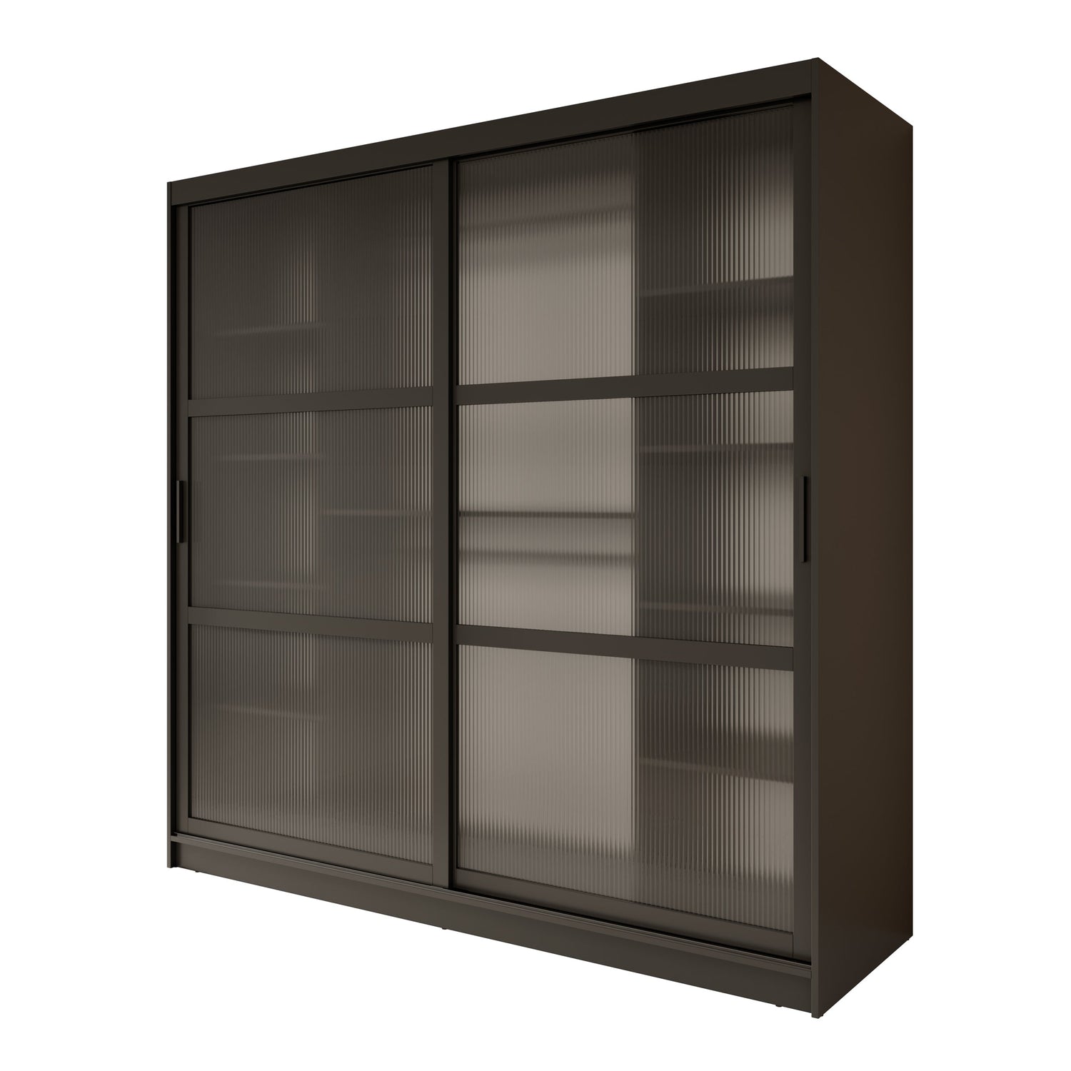 Meubella - Kledingkast Fessaro - Zwart - 200 cm