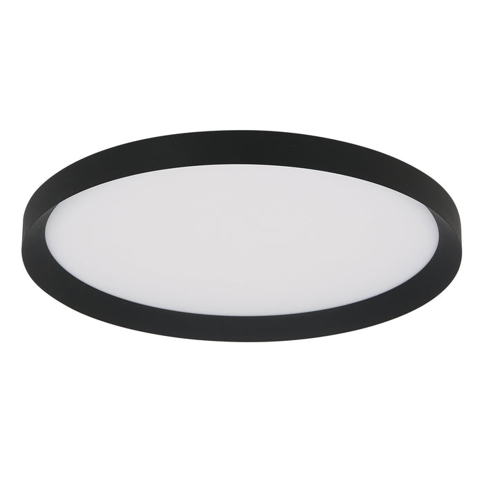 Steinhauer - Plafondlamp Zwart Metaal|Kunststof - 50x50x7cm - Flady