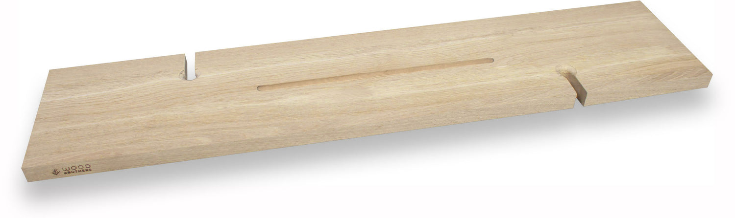 Badplank eiken naturel recht luxe 70 x 20 cm - 25 mm