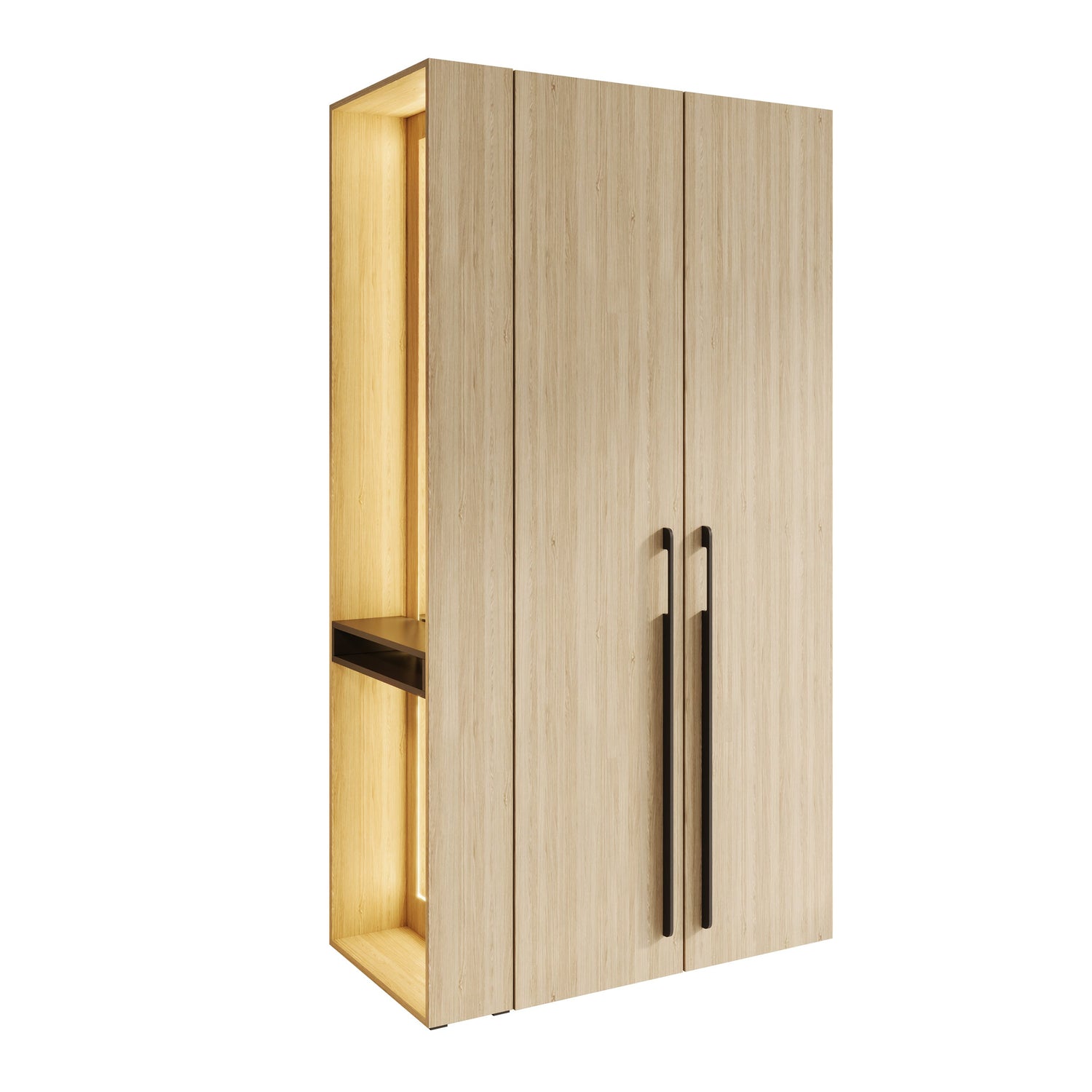 Meubella - Barbuda - Kledingkast 2 deuren - Eiken