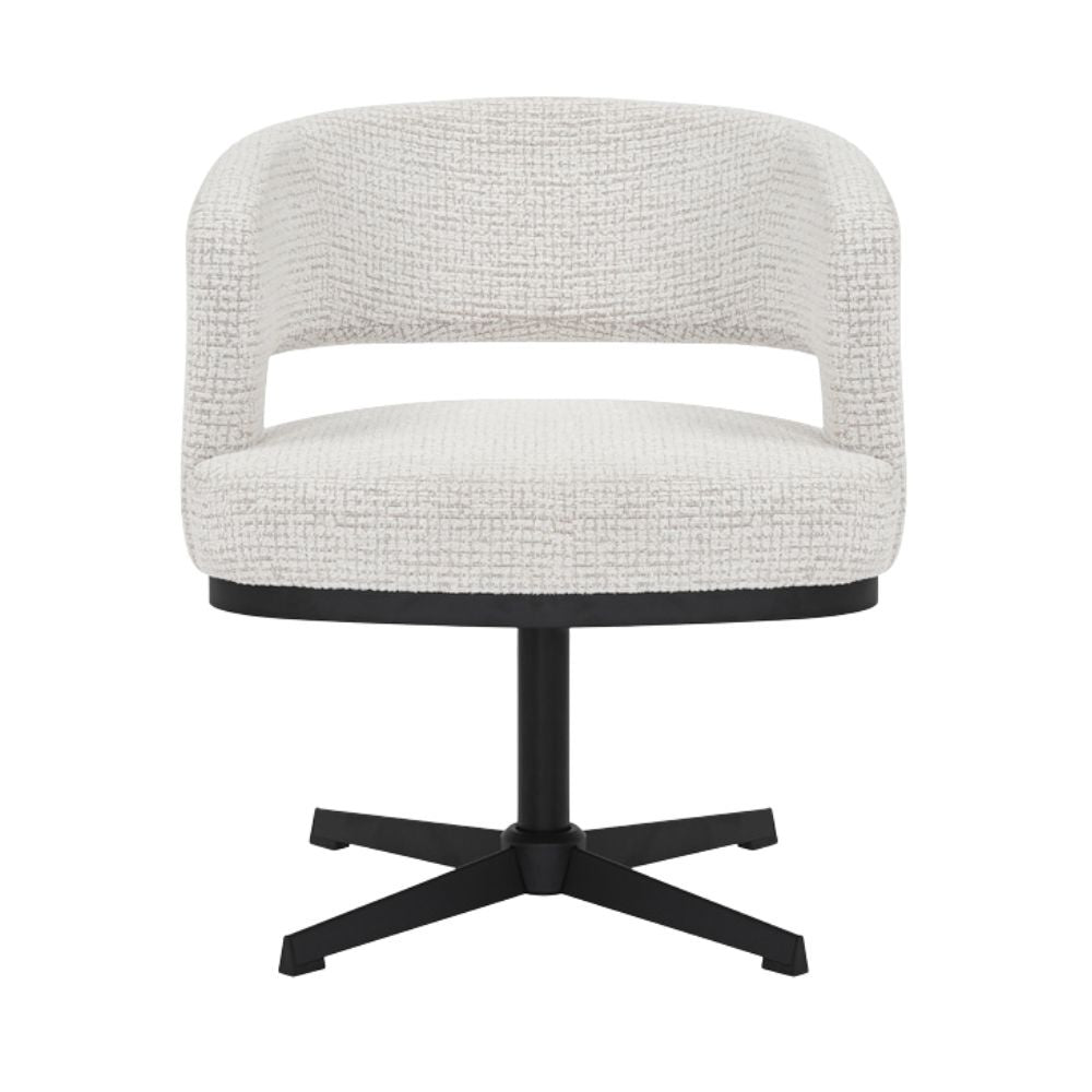 Bronx71 Draaifauteuil Gino gemêleerde stof beige