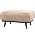 WOOOD Statement Hocker - Chennile - Velvet Naturel - 40x80x55
