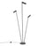 QAZQA Moderne vloerlamp zwart 3-lichts GU10 35mm - Thomas