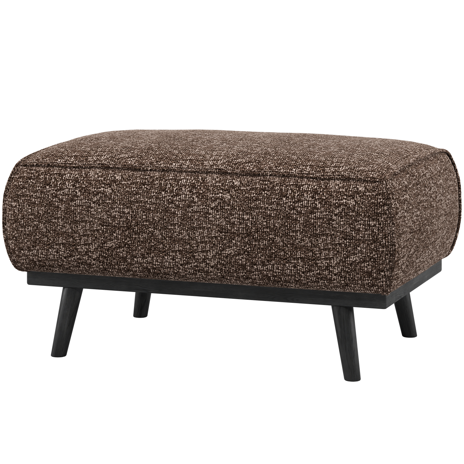WOOOD Statement Hocker - Polyester - Bruin Melange - 40x80x55