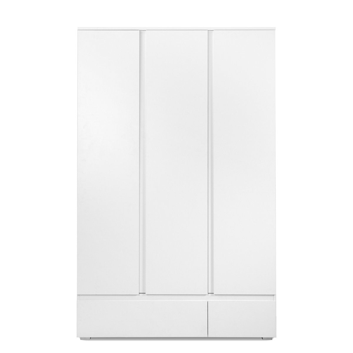 Calicosy - Kast Met 3 deuren en 2 laden - Wit - B120 x H191 cm