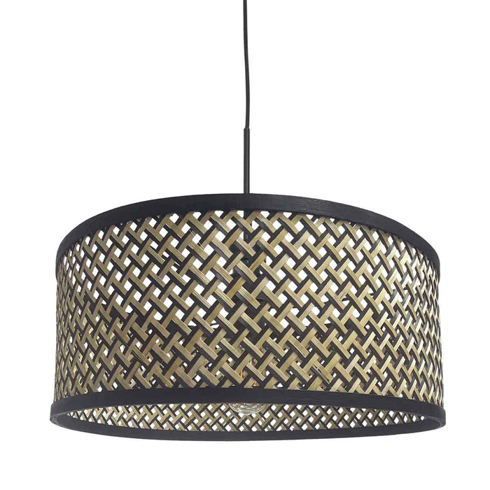 Steinhauer - hanglamp - Sparkled Light - zwart - bamboe metaal - Ø