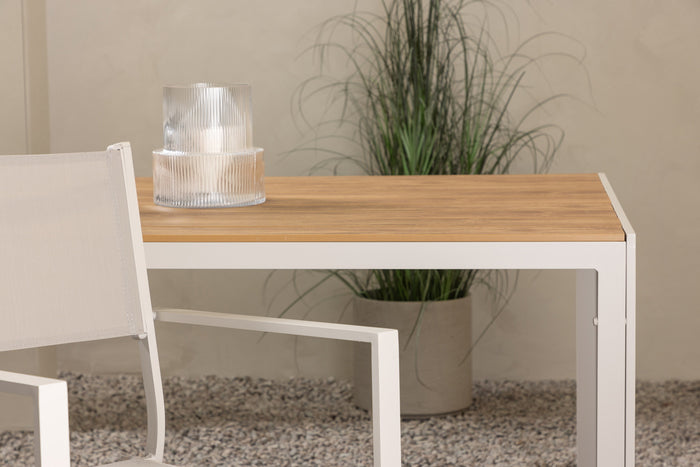 Fjôrd - Eettafel Rechthoek -  Beige - 205x90x74cm - Break