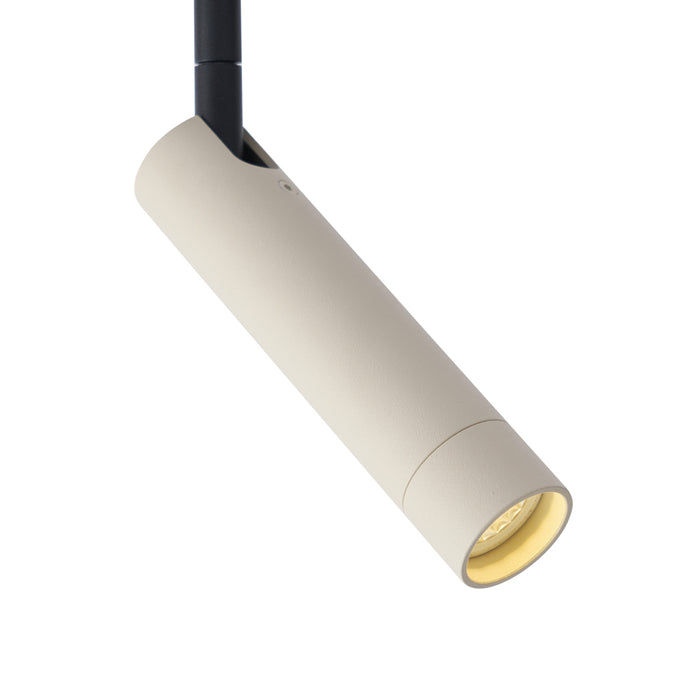 QAZQA Moderne spot beige met zwart voor railsysteem 1-fase - Iconic