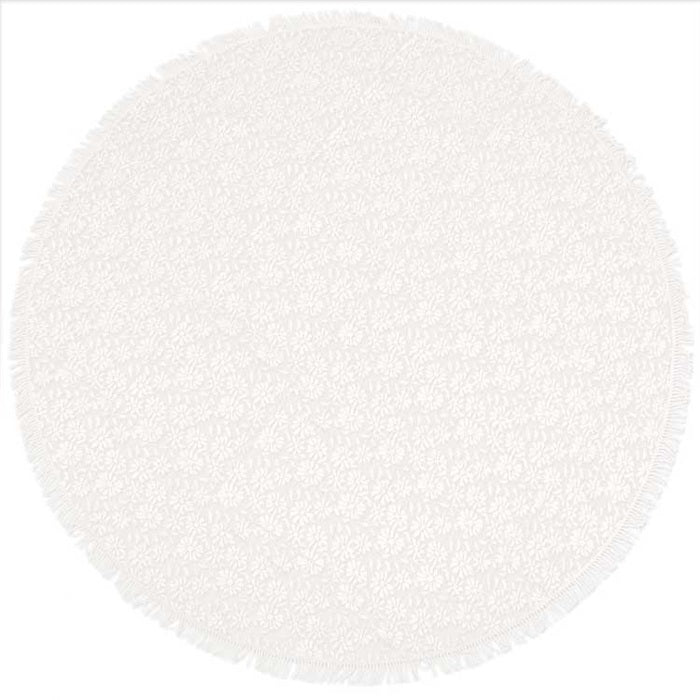 Unique Living | Tafelkleed foam Unique Outdoor 160cm Ø off white