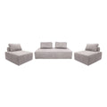 sweeek - Set van fauteuils voor modulaire bank 4 zitplaatsen corduroy