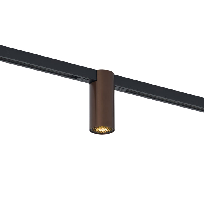 QAZQA Moderne spot donker brons voor railsysteem 1-fase GU10 35mm -