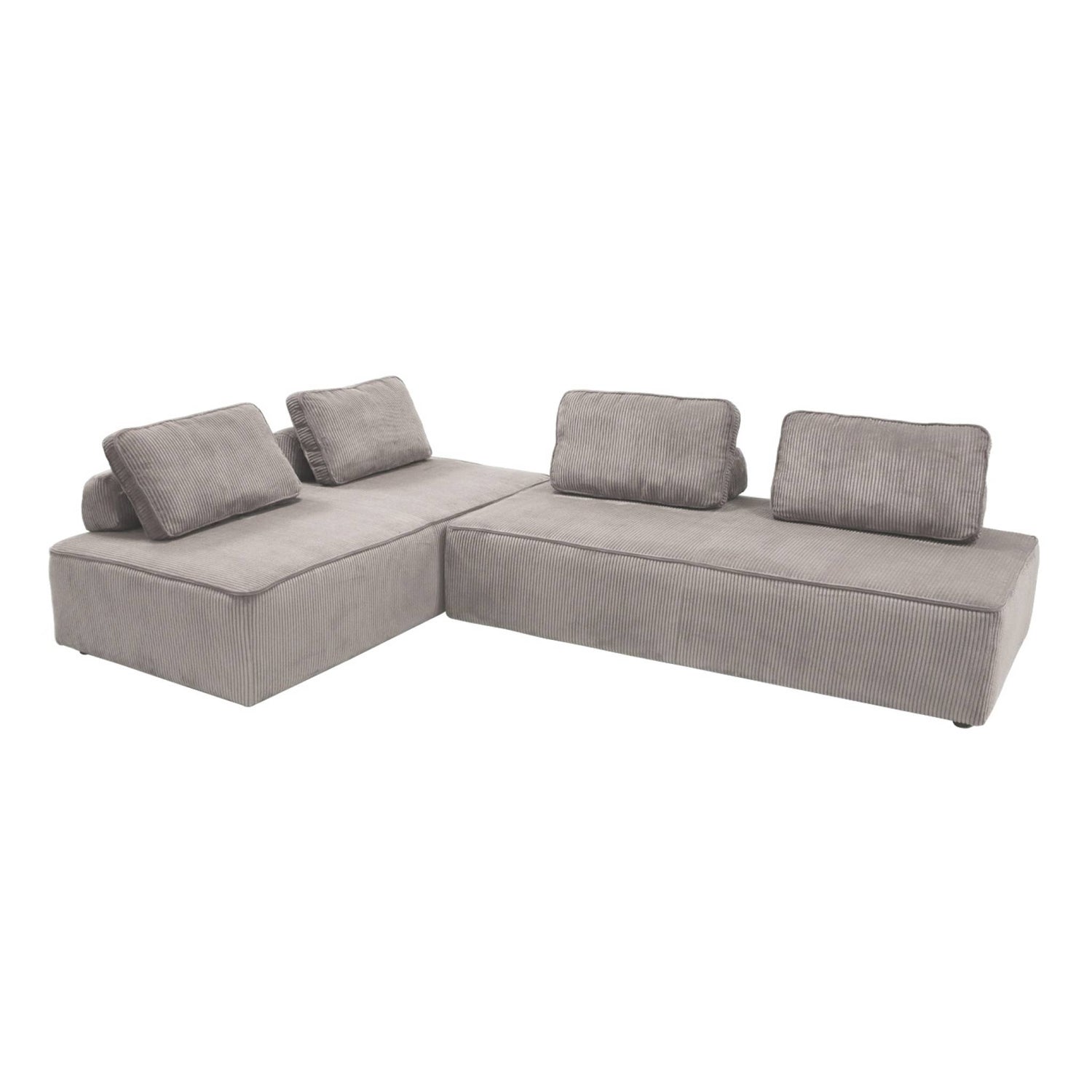 sweeek - Fauteuils in corduroy 2 zitplaatsen (set van 2)