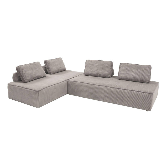 sweeek - Fauteuils in corduroy 2 zitplaatsen (set van 2)