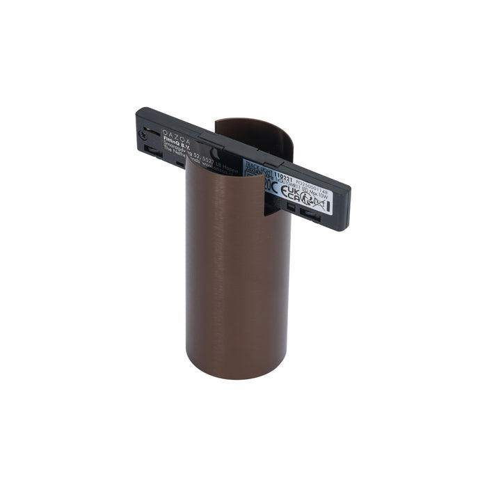 QAZQA Moderne spot donker brons voor railsysteem 1-fase GU10 35mm -