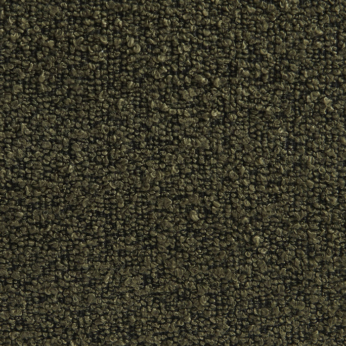 sweeek - Fauteuil bouclé stof 1 zitplaats +  voetenbank