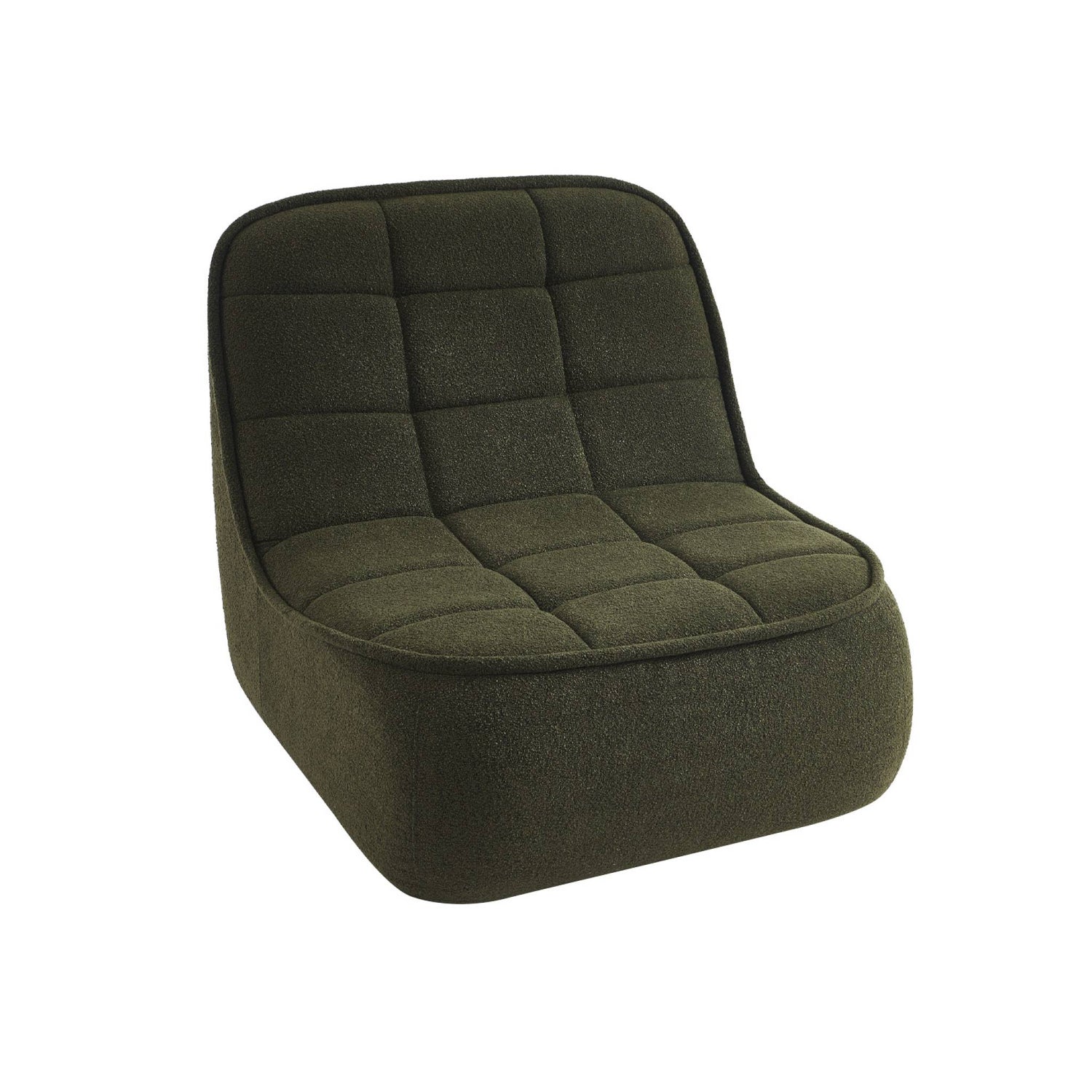 sweeek - Fauteuil bouclé stof 1 zitplaats