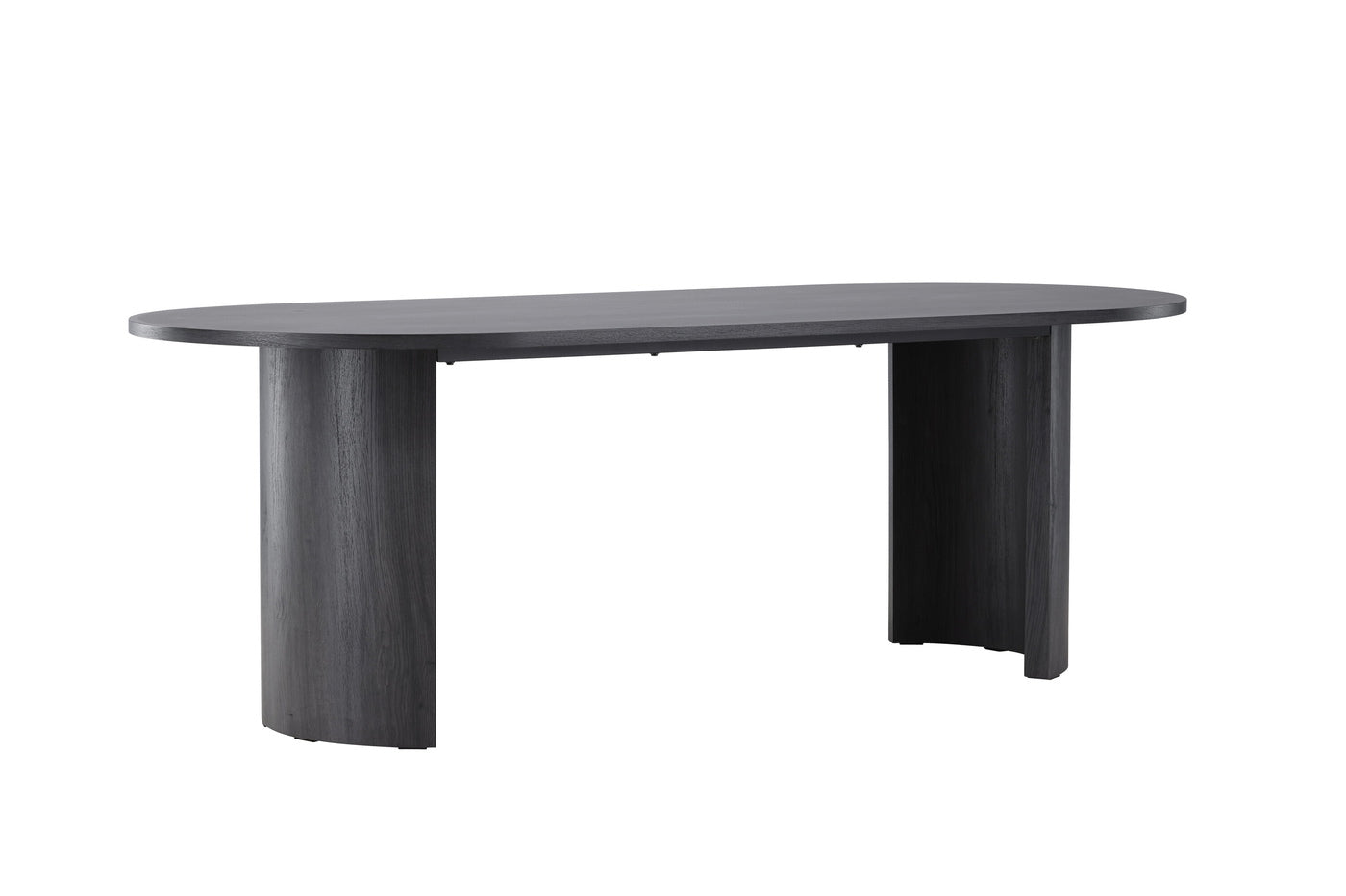 Fjôrd - Eettafel Ovaal - Zwart - 220x100x75cm - Grundsund