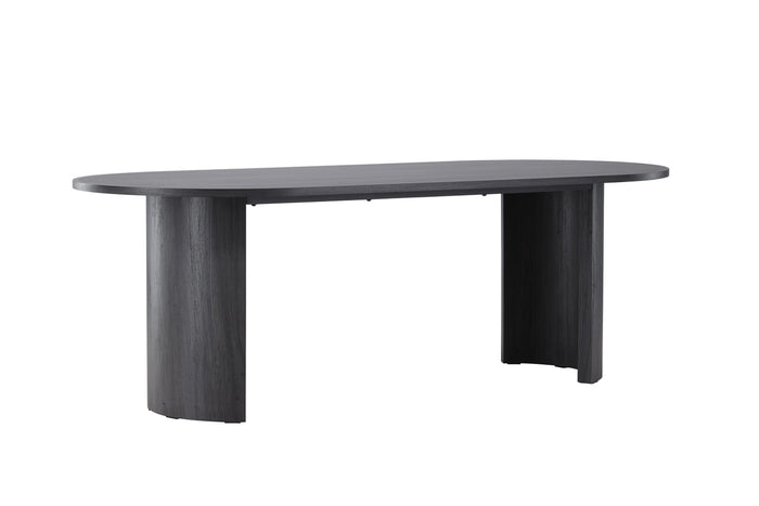 Fjôrd - Eettafel Ovaal - Zwart - 220x100x75cm - Grundsund