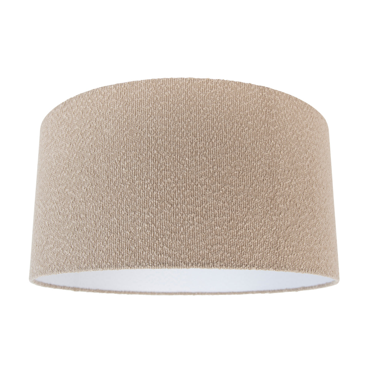 QAZQA Stoffen lampenkap beige met teddy stof 50|50|25