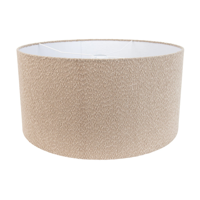 QAZQA Stoffen lampenkap beige met teddy stof 50|50|25