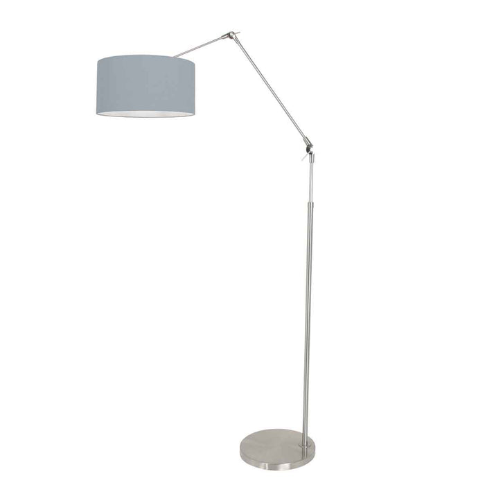 Steinhauer - Vloerlamp Grijs|Jeans Blauw Metaal|Linnen  100x40x250cm