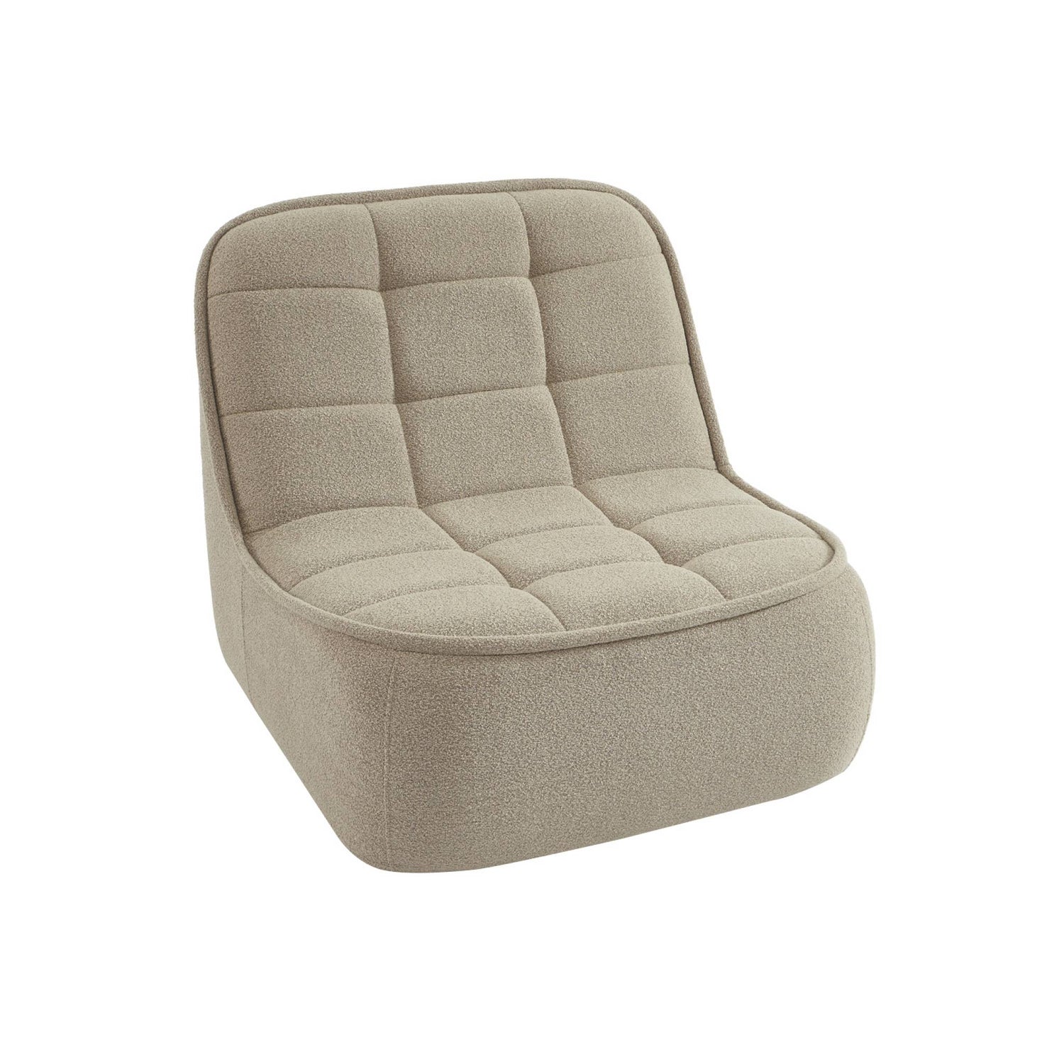 sweeek - Fauteuil bouclé stof 1 zitplaats