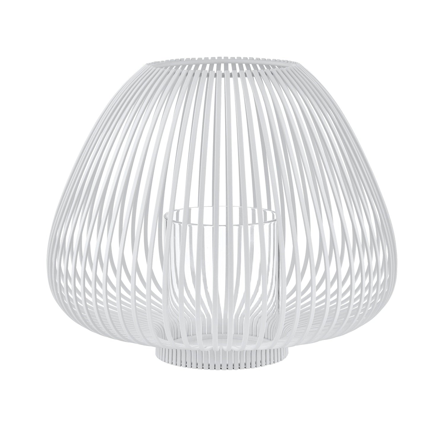 Lyva Lantaarn White Medium | Wit | Staal