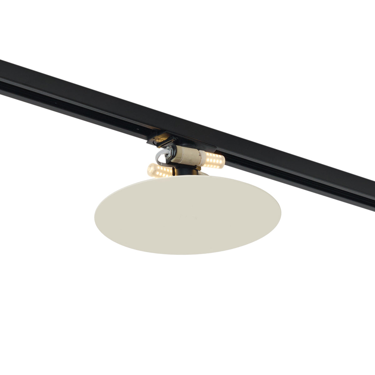 QAZQA Moderne plafondlamp beige voor railsysteem 1-fase 2-lichts -