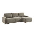 sweeek - Hoekbank rechts 3 zitplaatsen stof