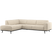 WOOOD Statement Hoekbank Links - Polyester - Beige Melange