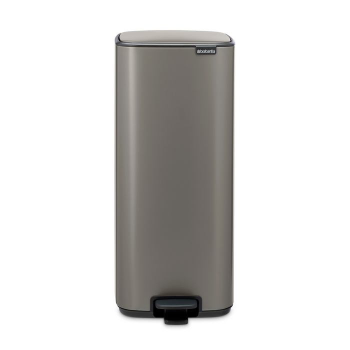 Brabantia Bo Pedaalemmer 30L, kunststof binnenemmer - Platinum