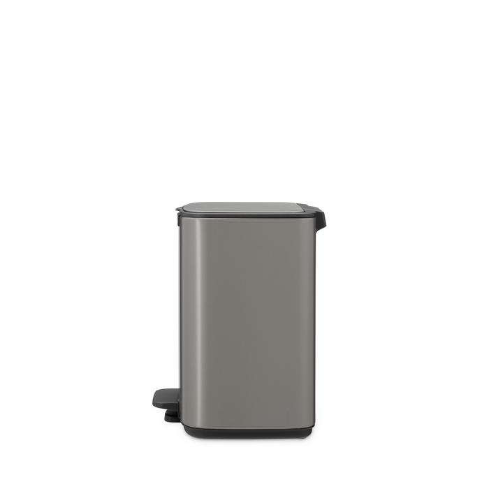 Brabantia Bo Pedaalemmer 7L, kunststof binnenemmer - Platinum