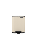 Brabantia Bo Pedaalemmer 7L, kunststof binnenemmer - Soft Beige