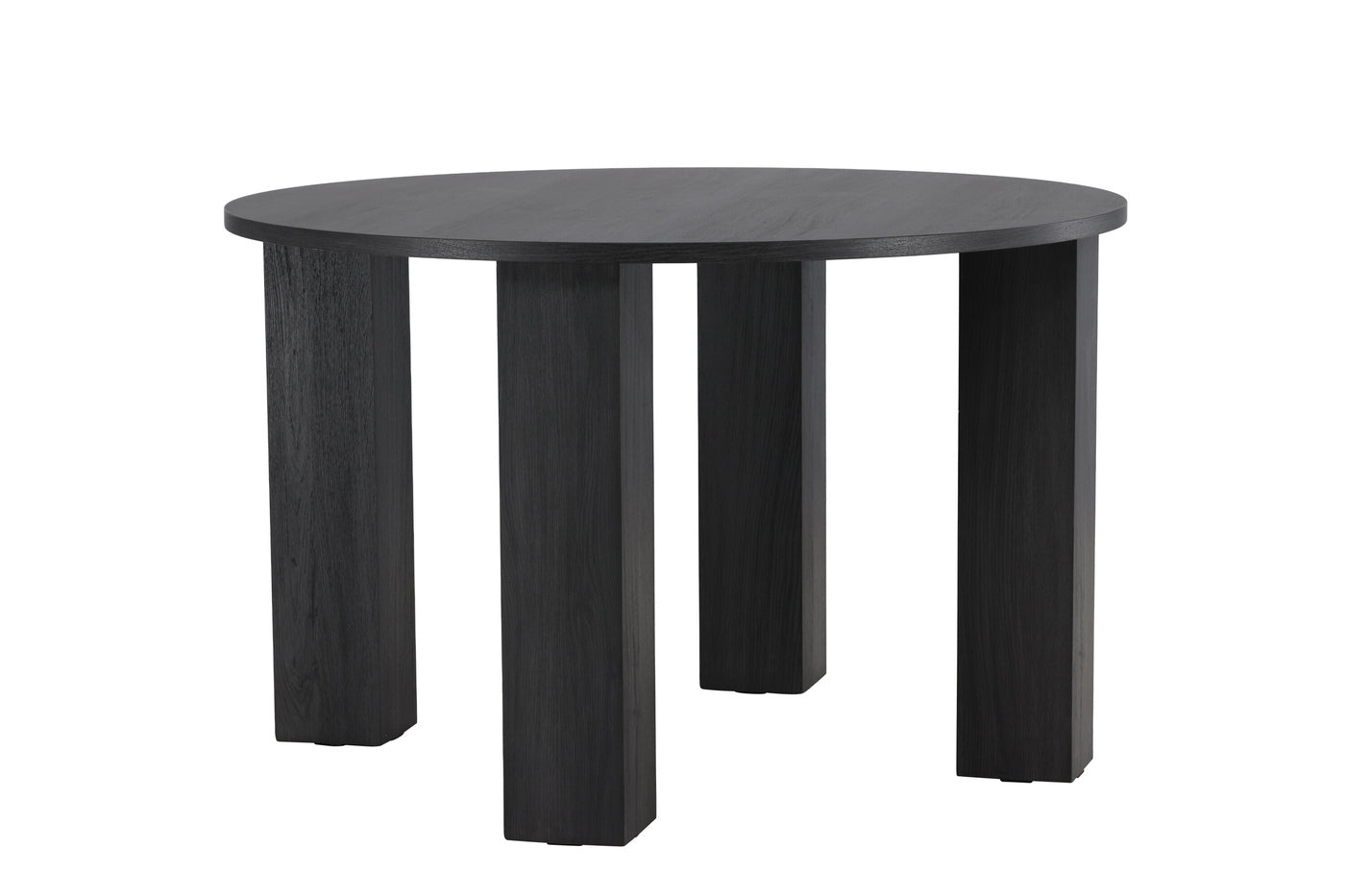 Fjôrd - Eettafel Rond - Zwart - 120x120x75cm - Juno