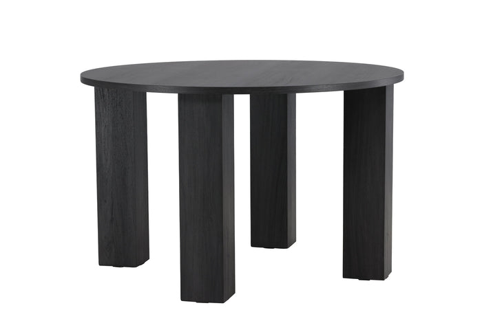 Fjôrd - Eettafel Rond - Zwart - 120x120x75cm - Juno