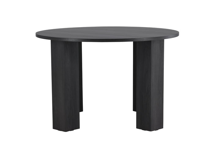 Fjôrd - Eettafel Rond - Zwart - 120x120x75cm - Juno
