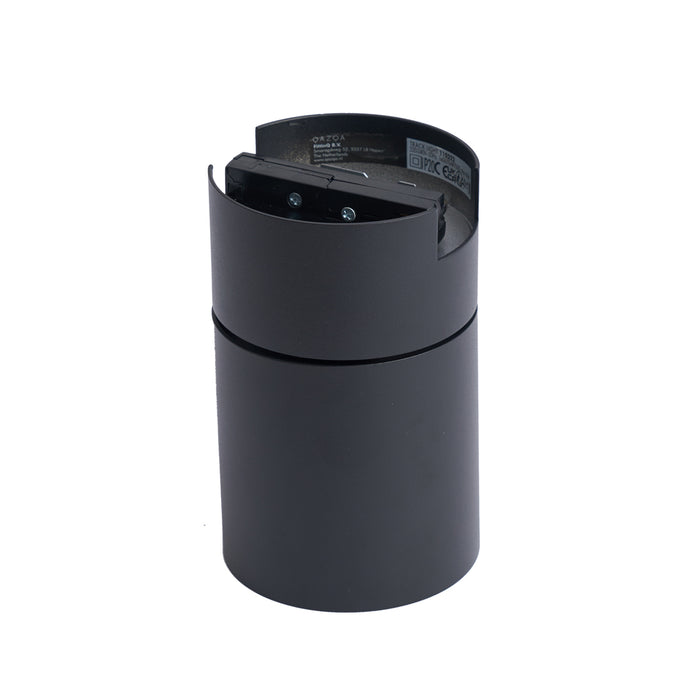 QAZQA Moderne spot zwart voor railsysteem 1-fase GU10 70mm - Iconic